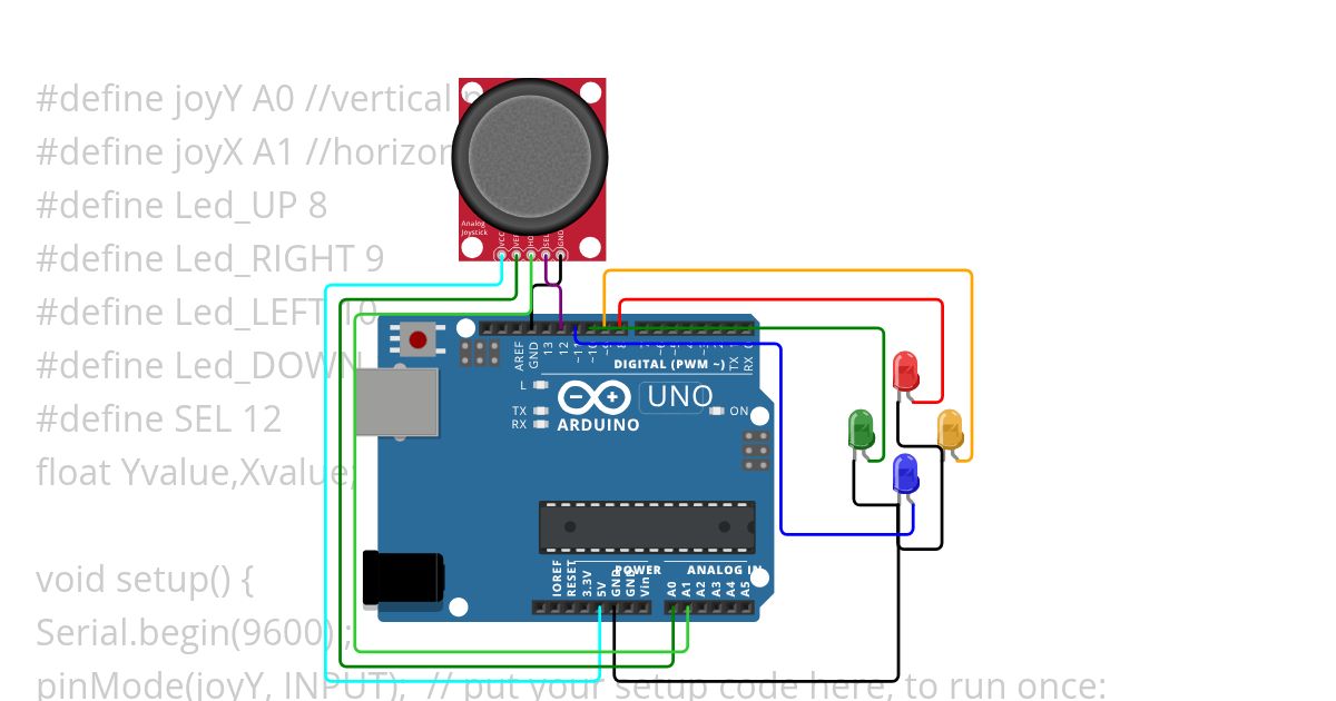 JoyStick with LEDs Copy simulation