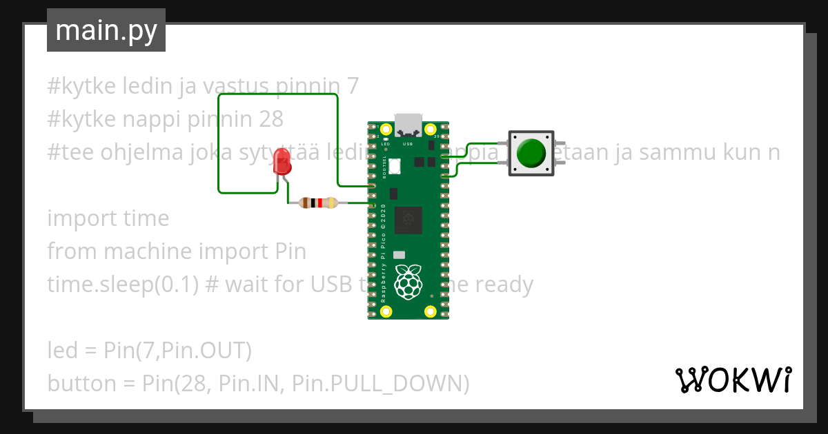 Micro pico - Wokwi ESP32, STM32, Arduino Simulator