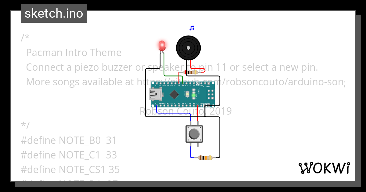 Pruebas Buzzer y Antirebote - Wokwi ESP32, STM32, Arduino Simulator