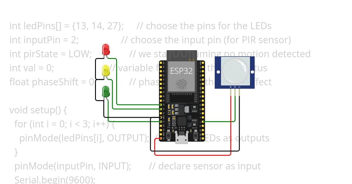 PIR_LED_WAVES_ESP32 simulation