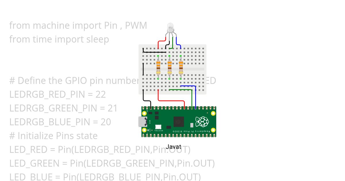 RGB LED  simulation