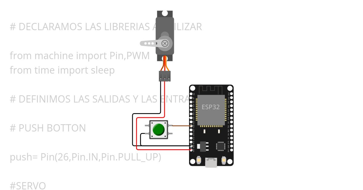 PROGRAMA SERVO Y PUSH simulation