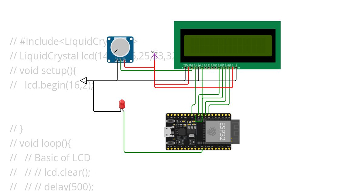 NODEMCU LCD16X2 simulation