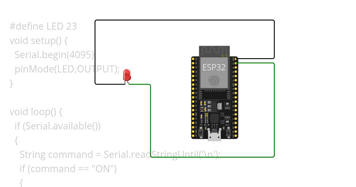 manual led on off simulation