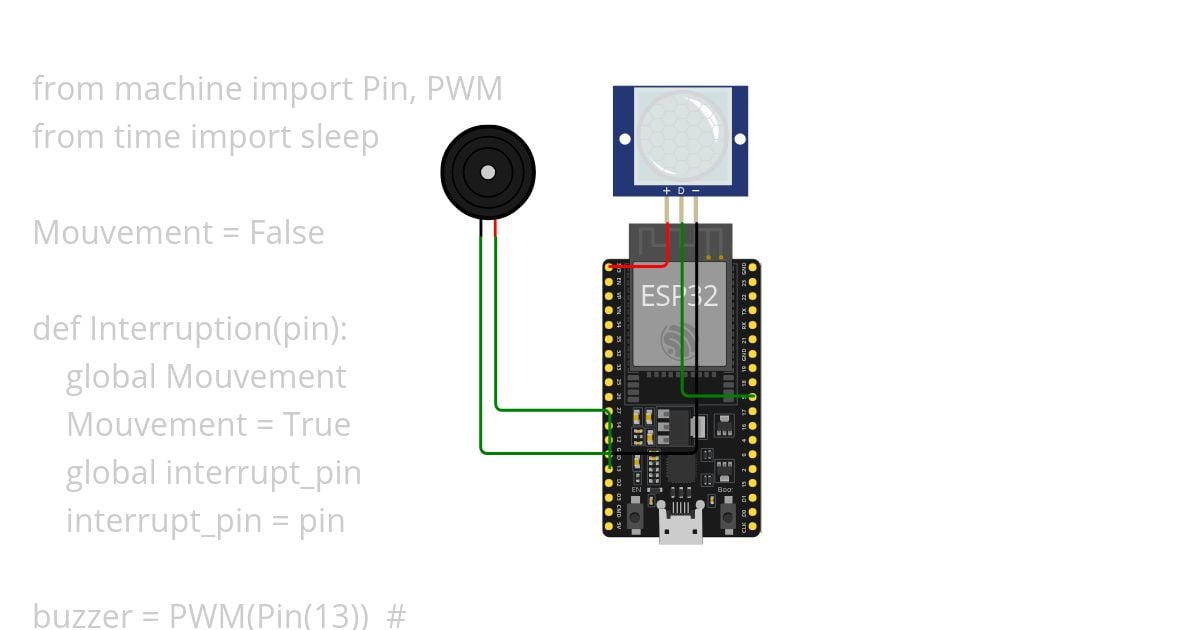 Pir buzzer okokokok simulation