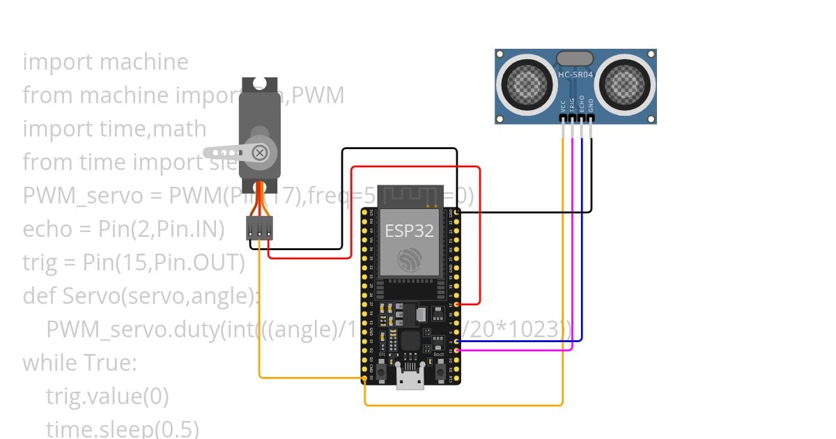 servo ultrson okokok simulation
