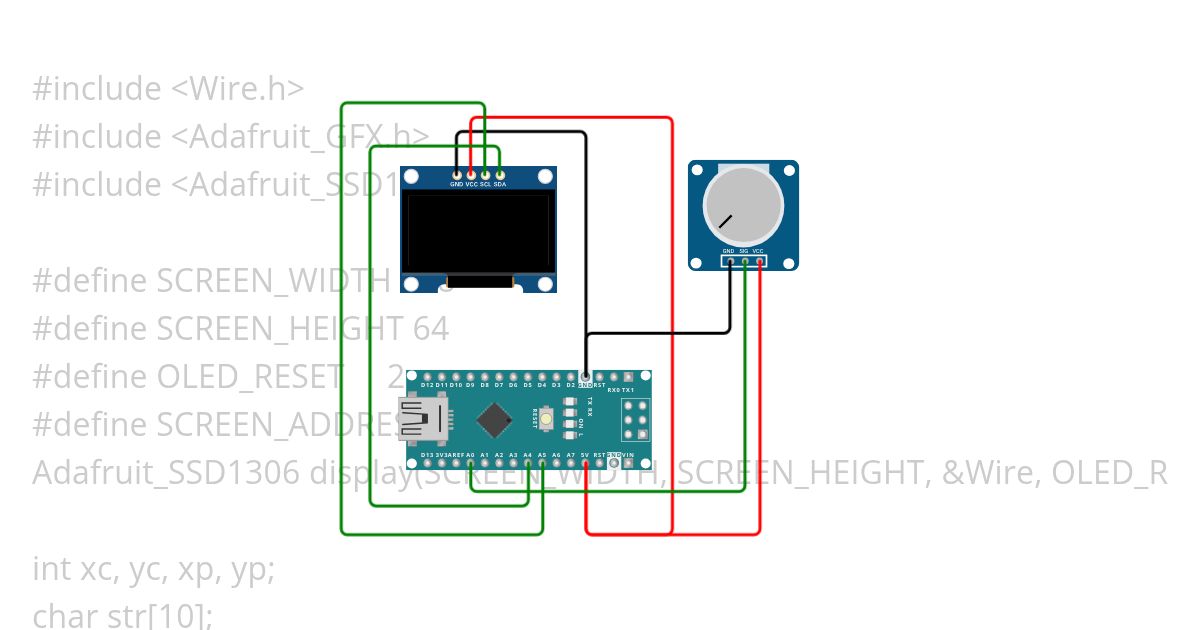 Gauge Meter SSD1306 simulation