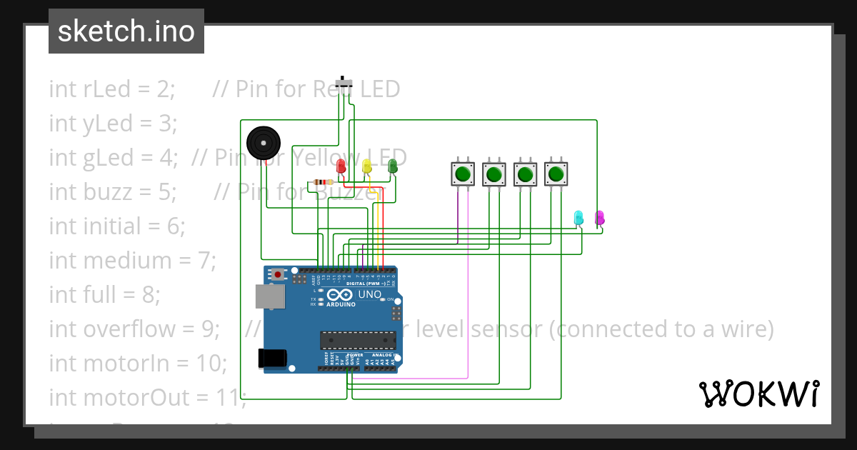 CONTROL SYSTEM final - Wokwi ESP32, STM32, Arduino Simulator