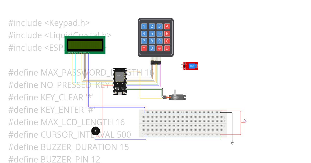 Keypad Password  simulation