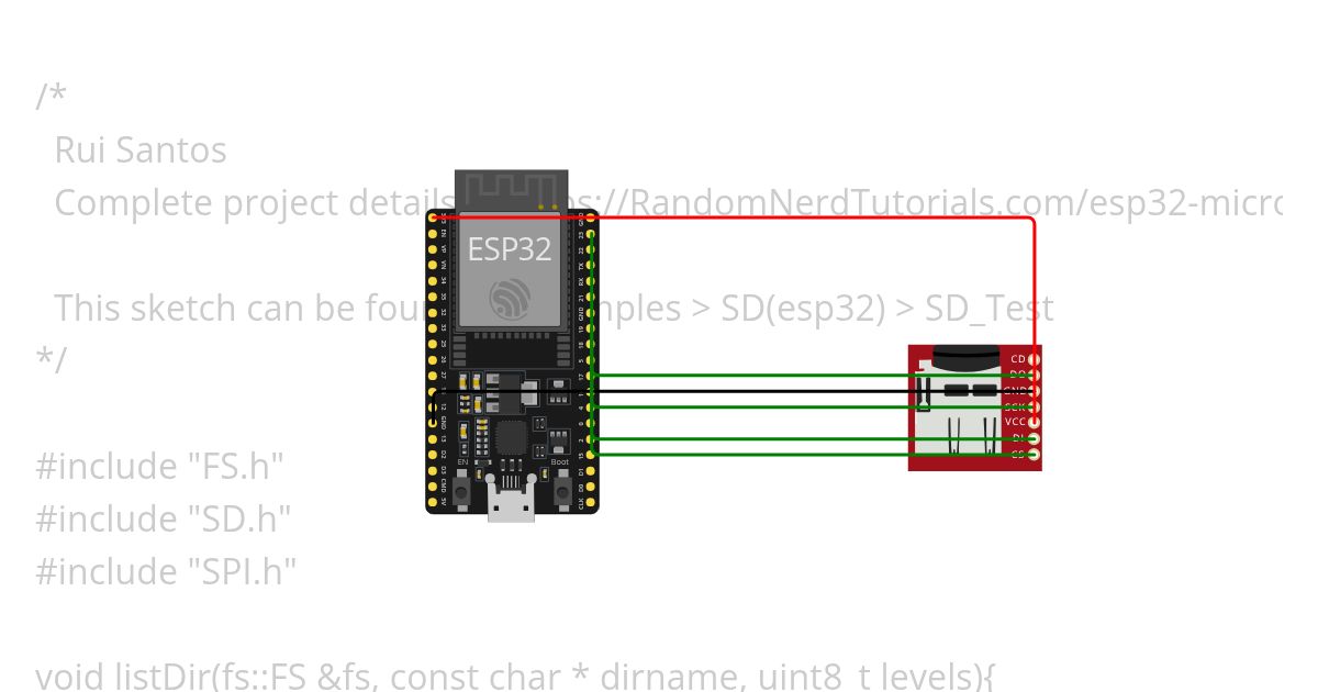 esp32_SD_test simulation