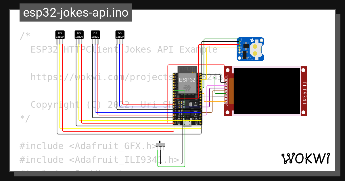 Esp32tft wokwi esp32 stm32 arduino simulator