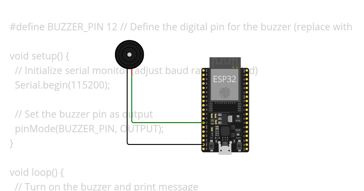 Buzzer simulation