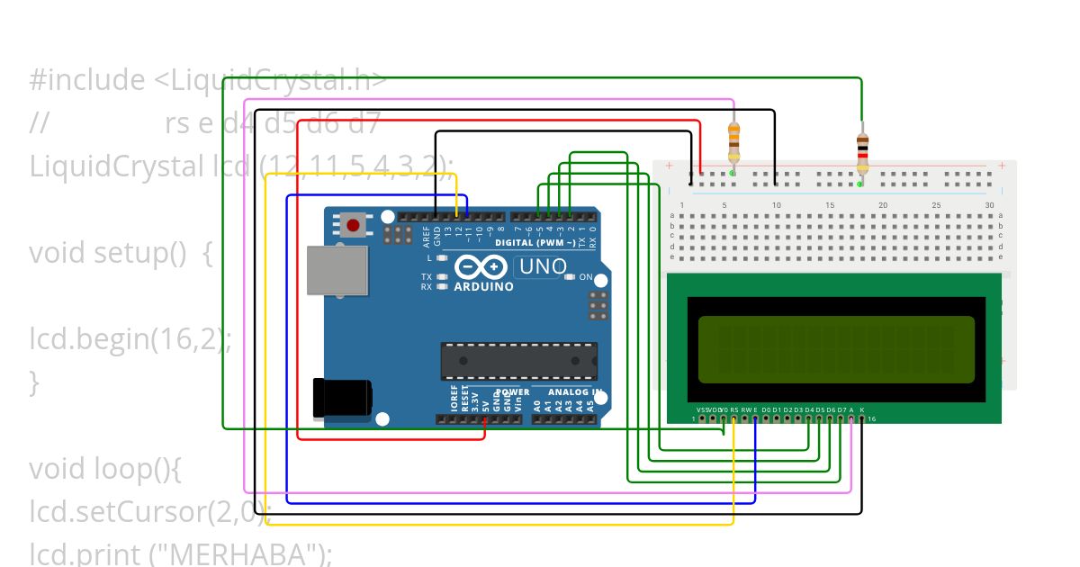 LCD_UNO simulation