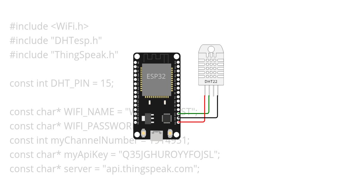 esp32-dht22 simulation