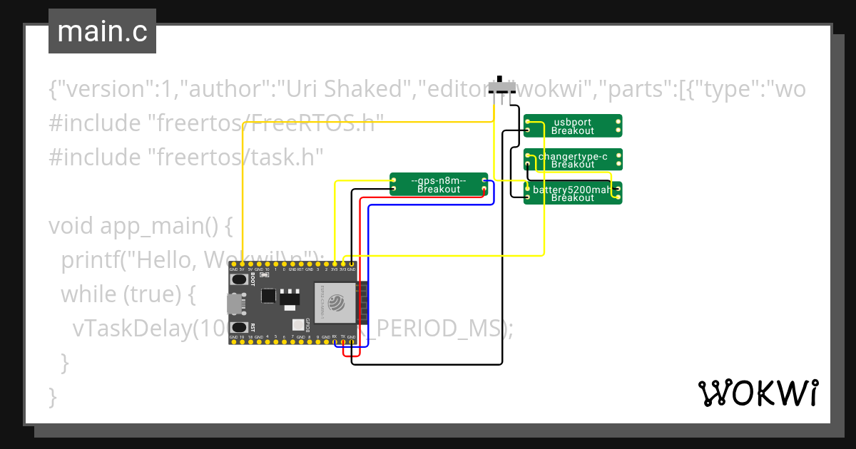 1 - Wokwi ESP32, STM32, Arduino Simulator
