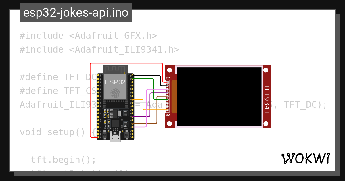 Esp32tft wokwi esp32 stm32 arduino simulator