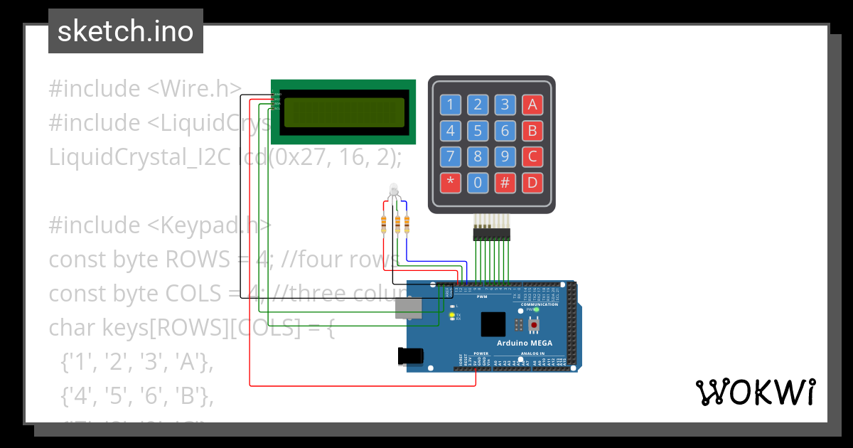 Keypad - Wokwi ESP32, STM32, Arduino Simulator