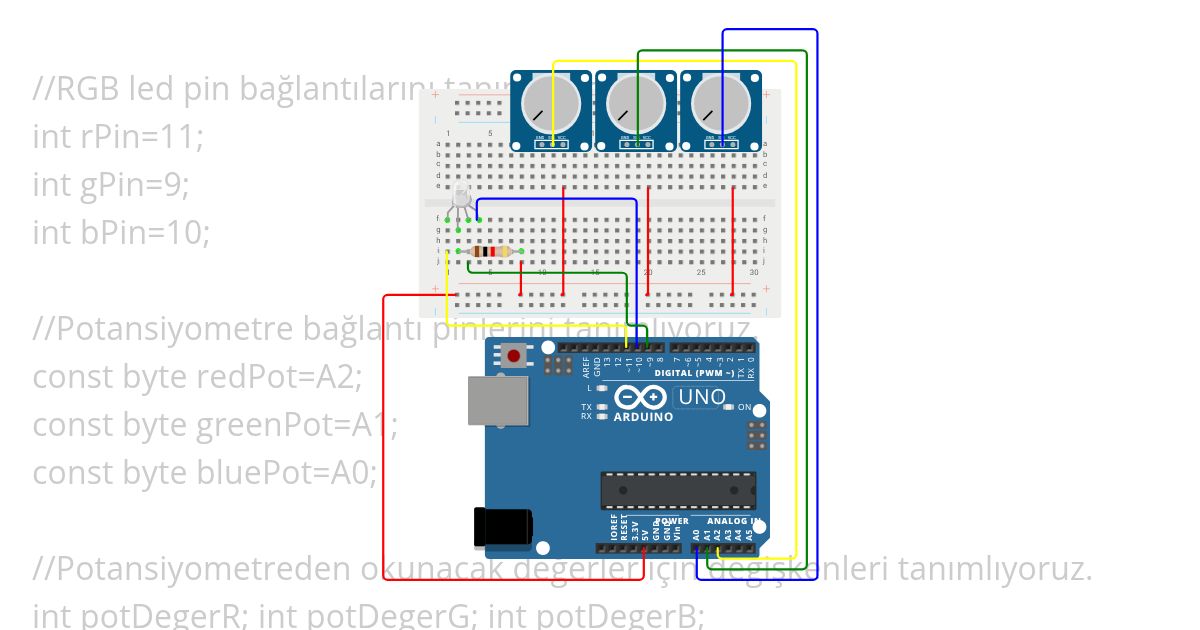 UYGULAMA8 POT İLR RGB KONTROLÜ simulation