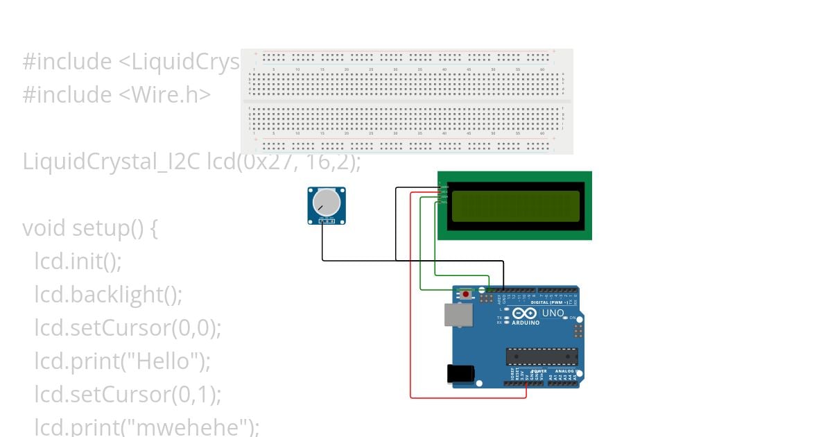 lcd I2C scroll simulation