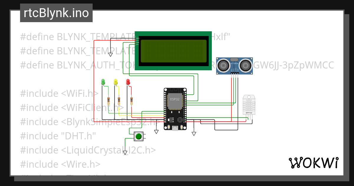 BlynkRTCLCD Copy Wokwi ESP32, STM32, Arduino Simulator