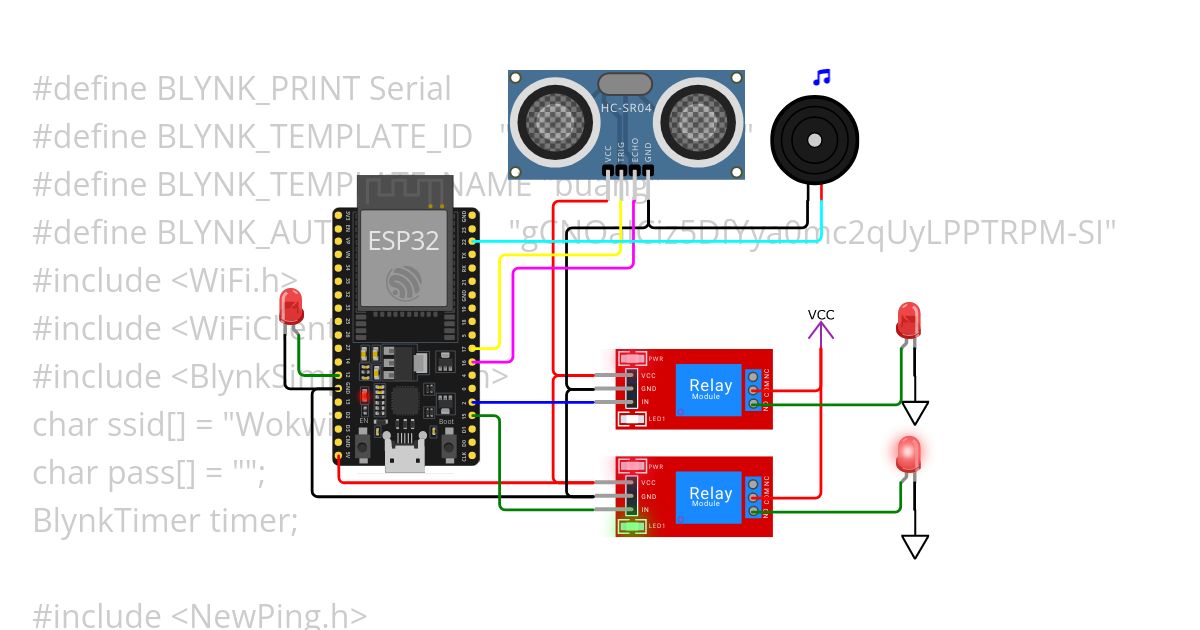 ESP8266 Water Dispenser simulation