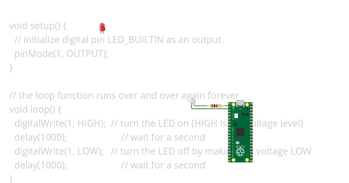 led blinking simulation