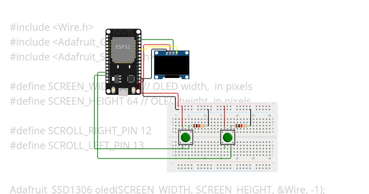 Oled Menu Example simulation