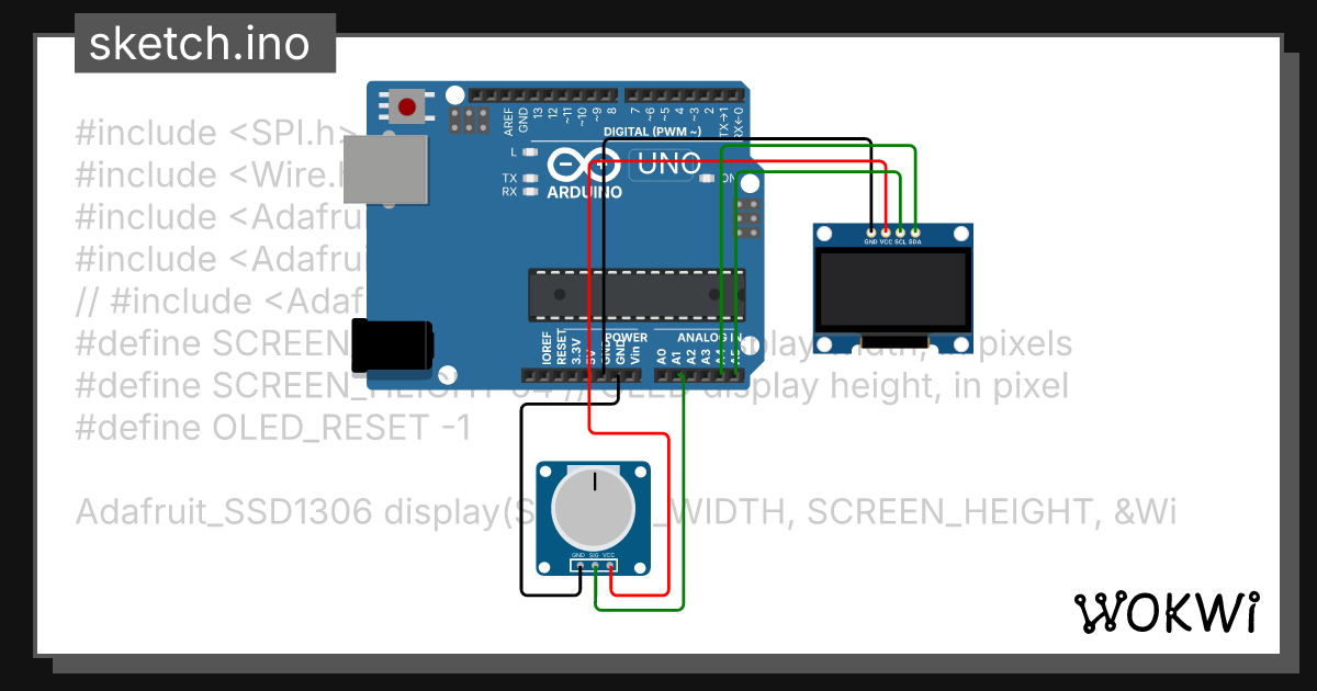 OLED scope testttting - Wokwi ESP32, STM32, Arduino Simulator
