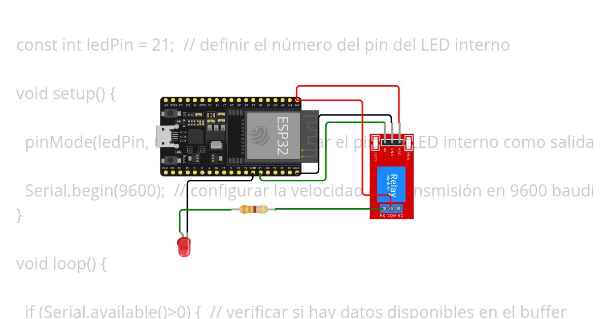 relay led simulation