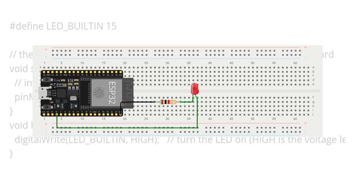 Project_02_Turn_On_LED simulation