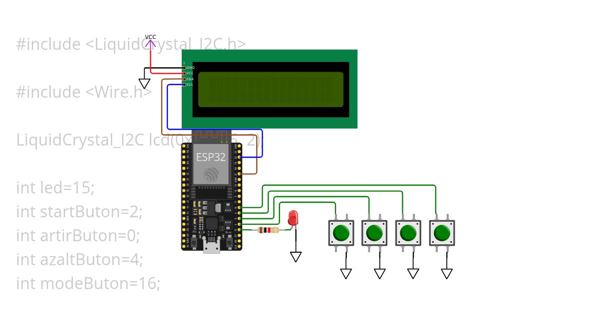 ESP32 ile zamanlayıcı simulation