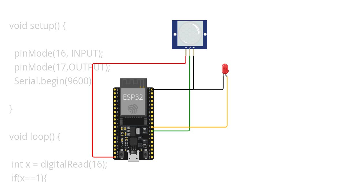 IR Sensor ESP32  simulation