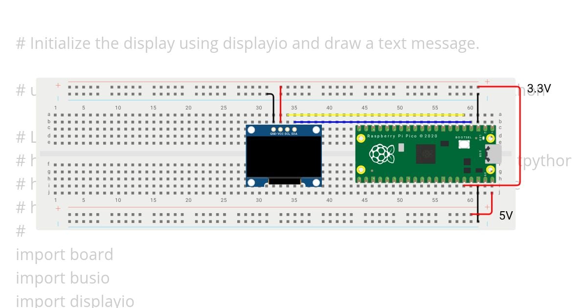 Pico with display simulation