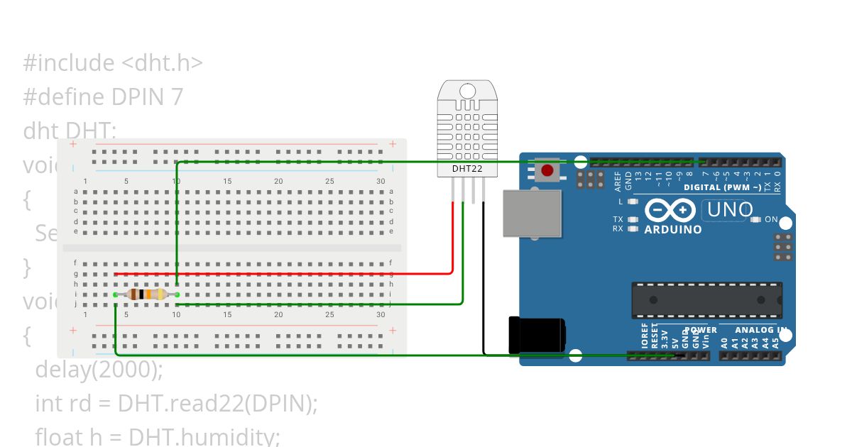 Humidity Monitoring simulation