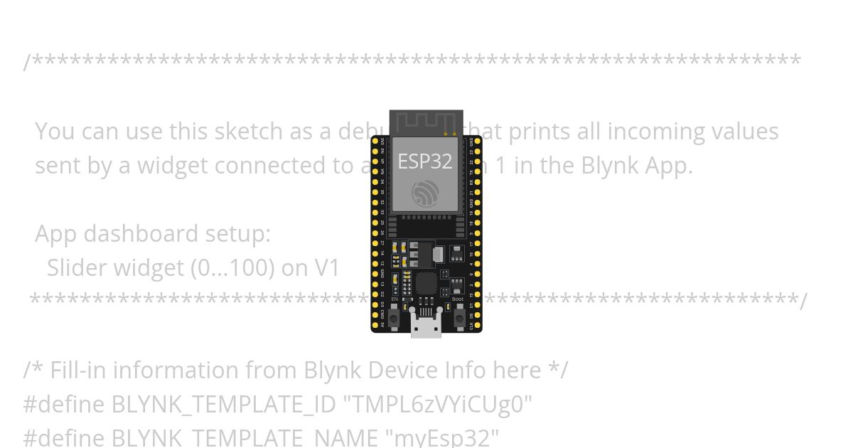 Blynk_Getdata simulation
