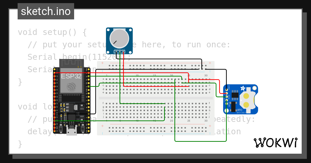 Rtc wokwi esp32 stm32 arduino simulator