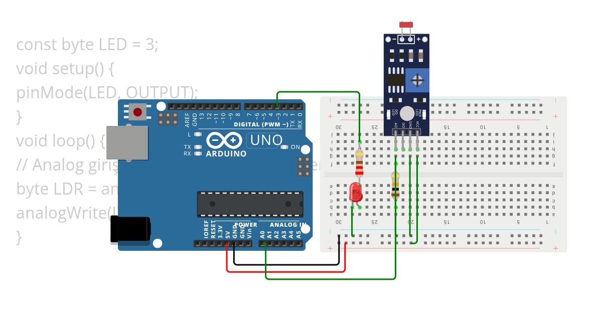 IŞIK sensörü simulation