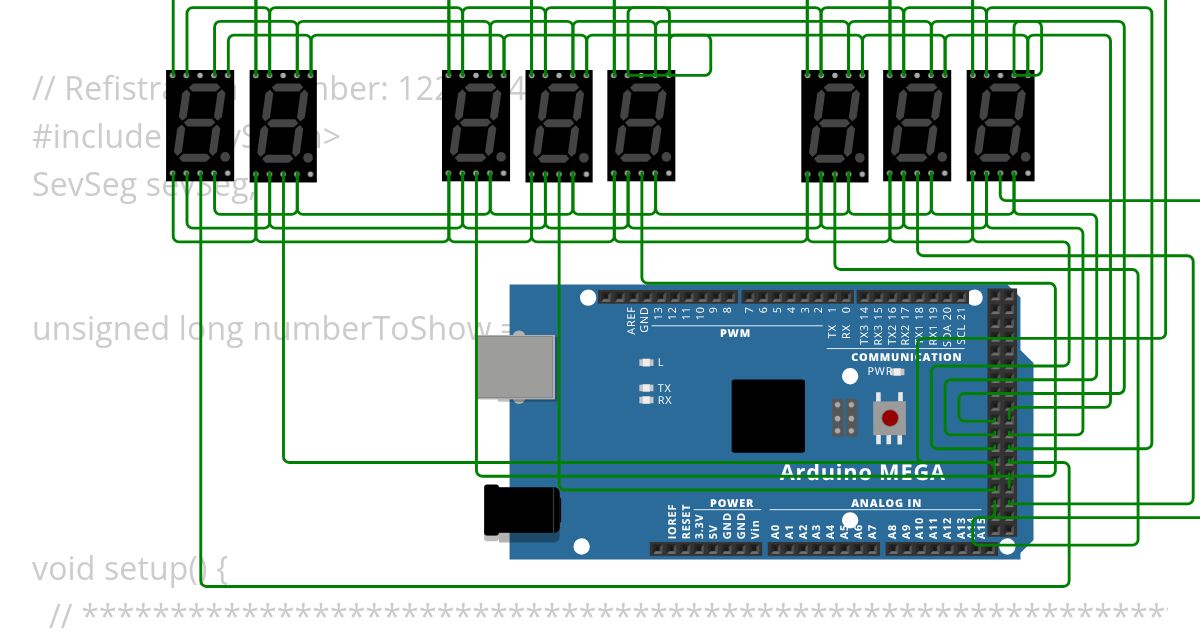 Seven_Seg_RegistrationNo  simulation