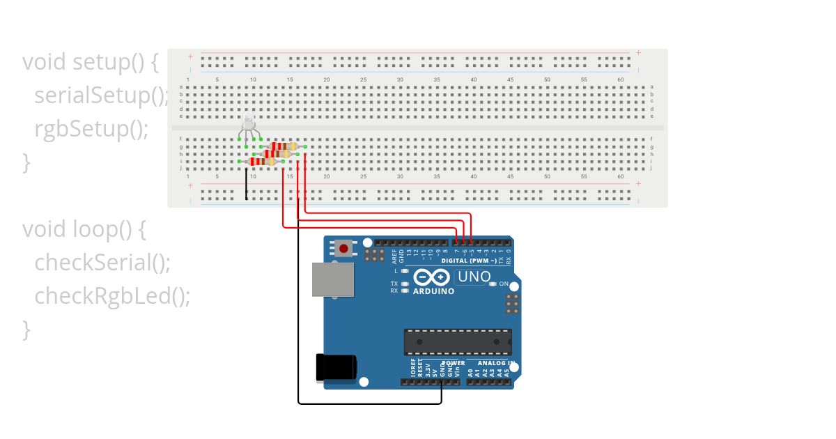 driekleurenled simulation