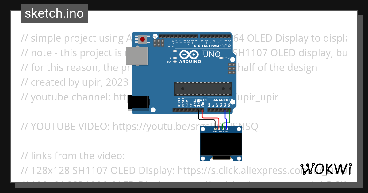 u8g2_oled_clock___upir Copy - Wokwi ESP32, STM32, Arduino Simulator
