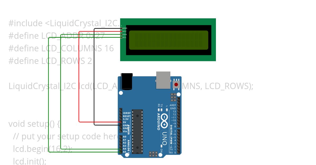 LCD SENSOR READING simulation