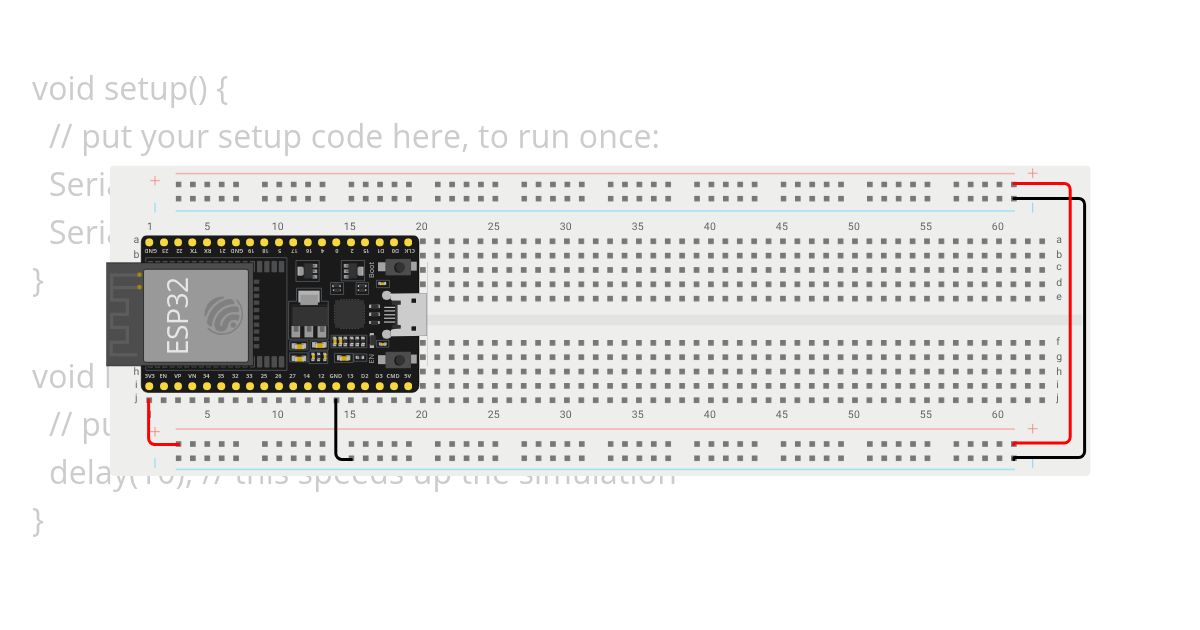 ESP32 Protoboard simulation
