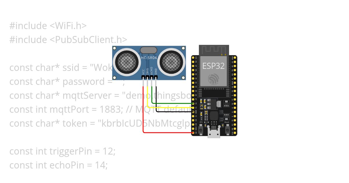 Ultrasonic-ThingsBoard simulation
