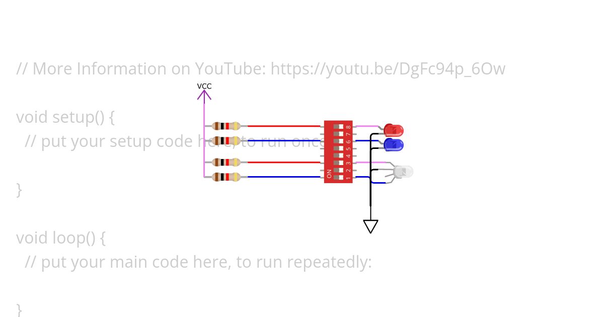 RGB LED (Tic-Tac-Toe) simulation