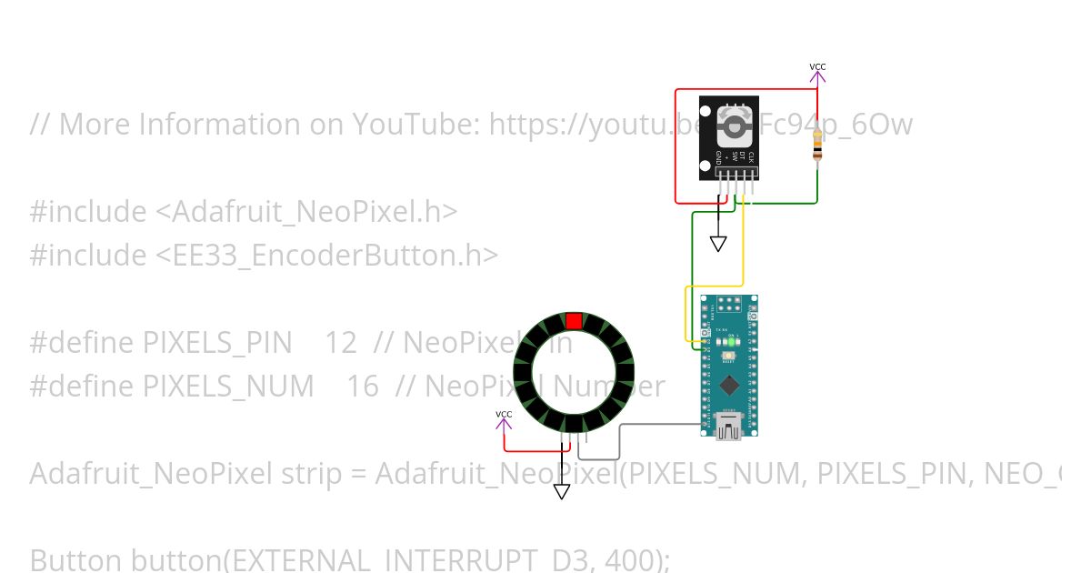 Rotary Encoder (Tic-Tac-Toe) simulation