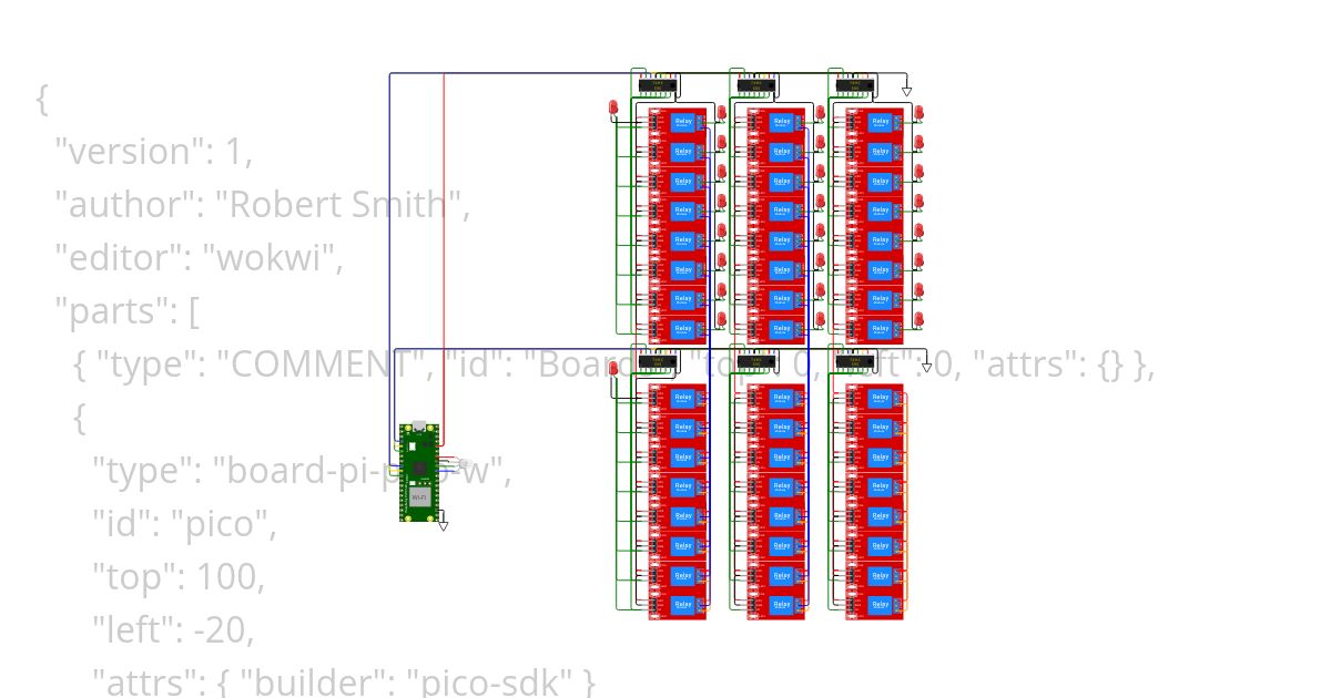 C++ INDEV Pico BCM Blinking Light controller simulation