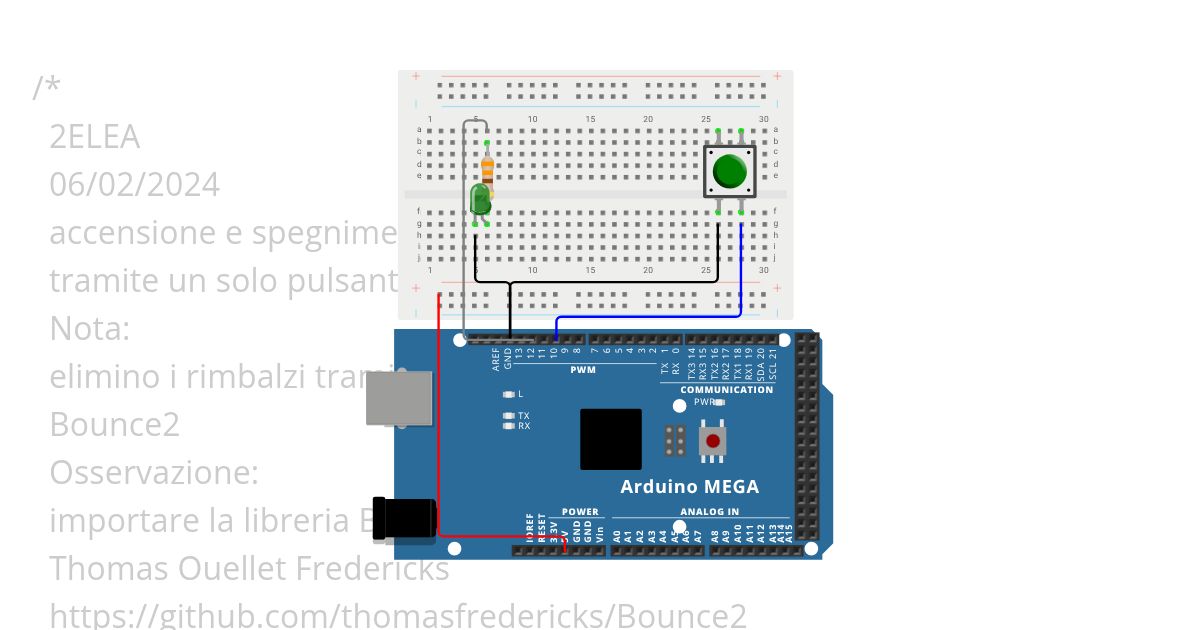 Pulsante on/off con anti rimbalzo Copy simulation