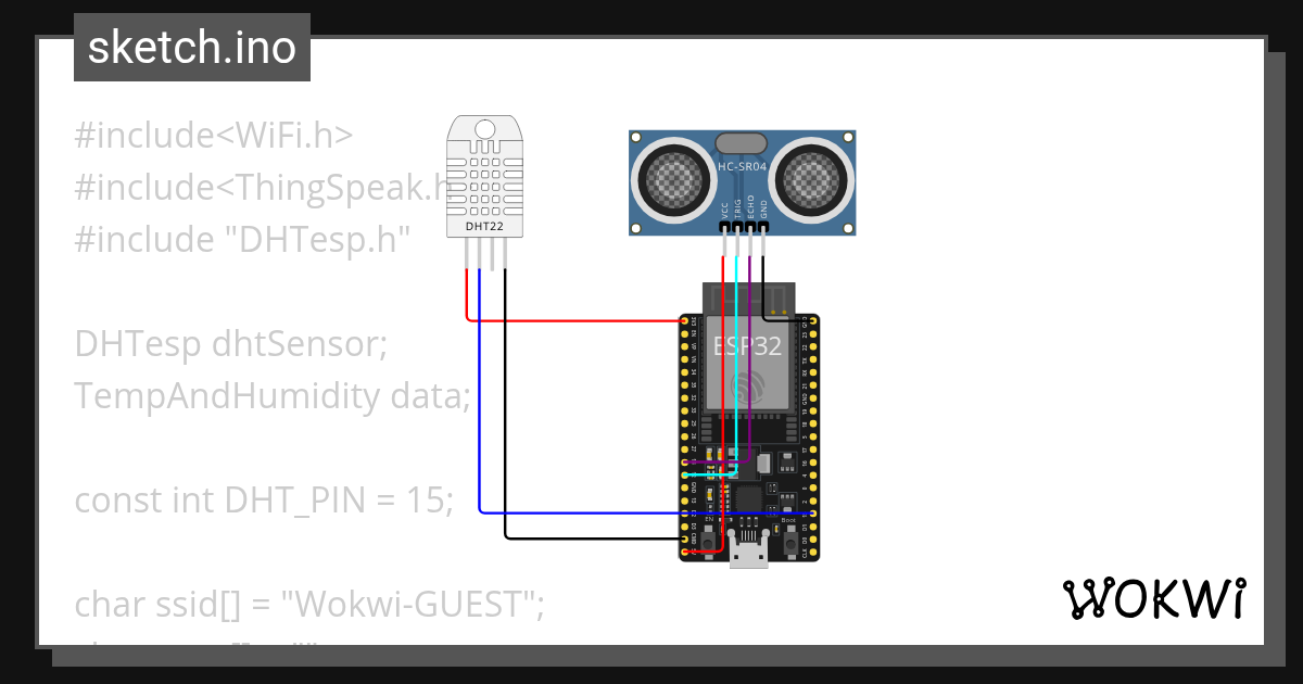 UL&DHT22 - Wokwi ESP32, STM32, Arduino Simulator