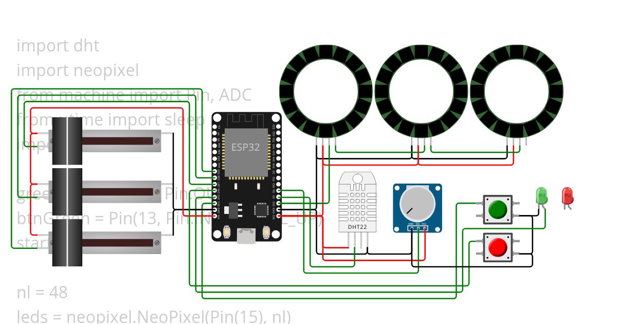 MicroPython Blink ESP32 Copy simulation
