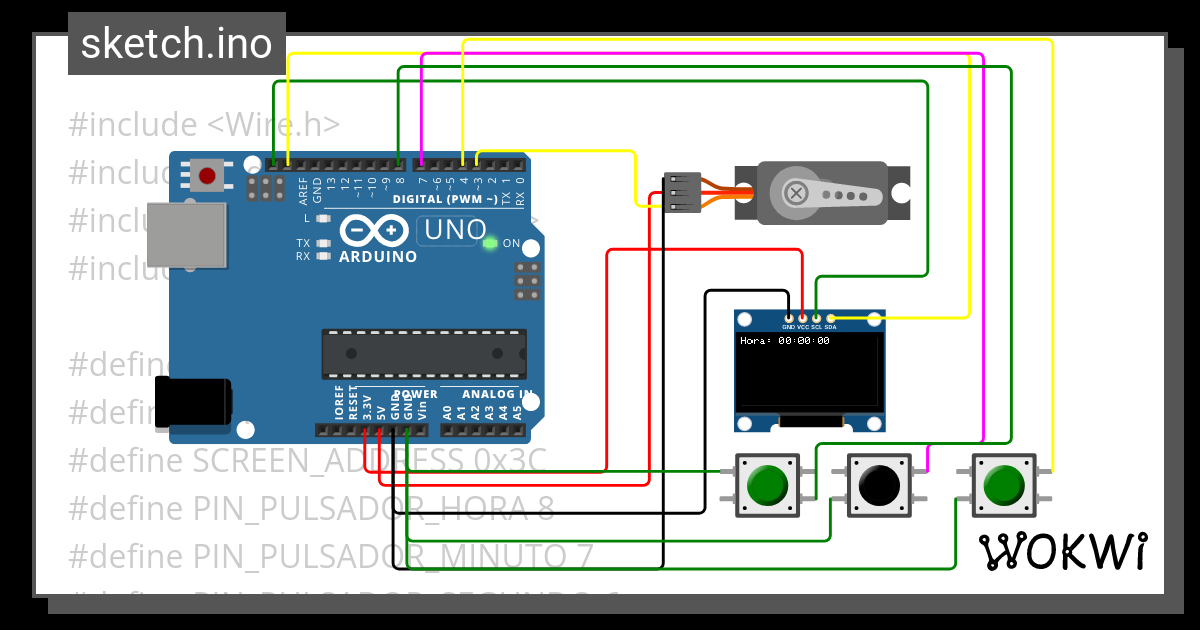 Dosificador - Wokwi ESP32, STM32, Arduino Simulator